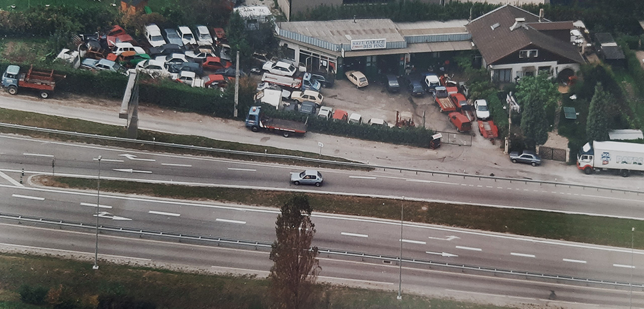 Garage des Pins en 1996 Situé 451 route d’Aix-les-Bains – 73420 VOGLANS